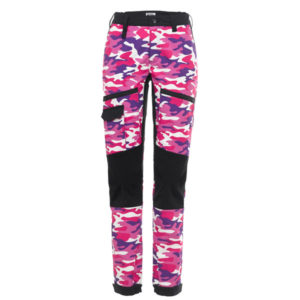 Is Not Enough Medea Trekking Pants - Heliotrop Camo - Naiset - XS