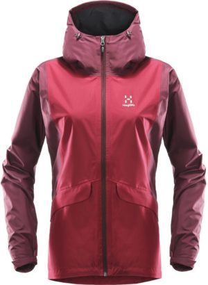 Mila Rain Women's Jacket Tummanpunainen XXL