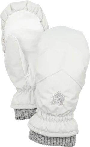 Women's Primaloft Rib Knit Mitts Ivory 9