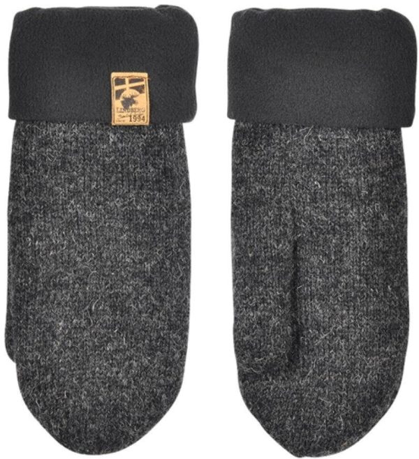 Classic Wool Mitt Dark grey L