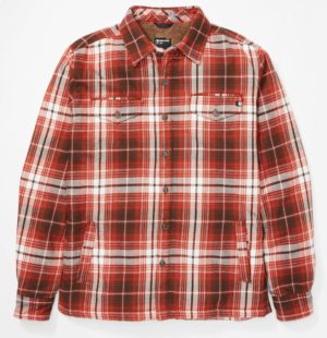 Ridgefield LS Flannel Shirt Tummanpunainen XL