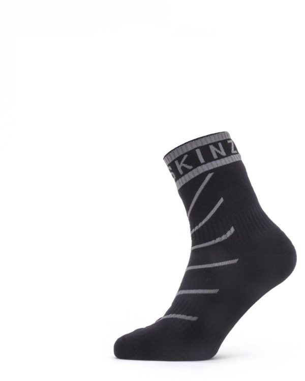 Waterproof Warm Weather Ankle Length Sock with Hydrostop Musta / Harmaa XL