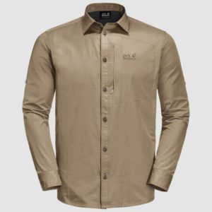 Lakeside Roll-up Shirt Men Sand XXL