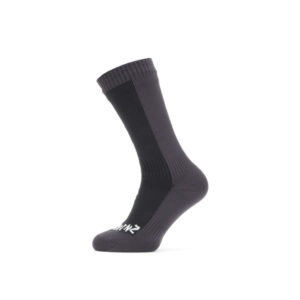 Sealskinz Waterproof Cold Weather Mid Length Sock - Black/grey - Unisex - XL