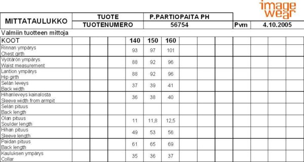 Nykymallin mukainen partiopaita, sininen, lasten 160
