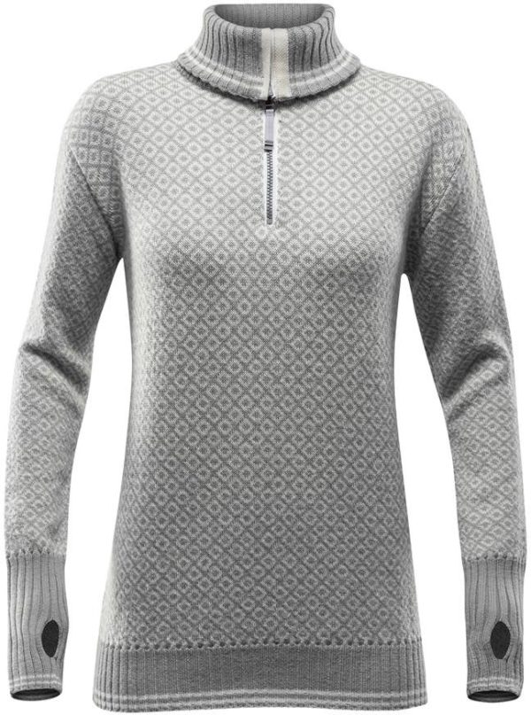 Slogen Zip Neck Women's Vaaleanharmaa XS