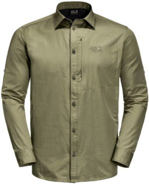 Lakeside Roll-up Shirt Men Khaki XXXL