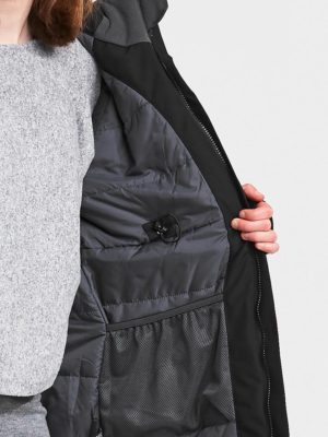 Thea Girls Parka Musta 170