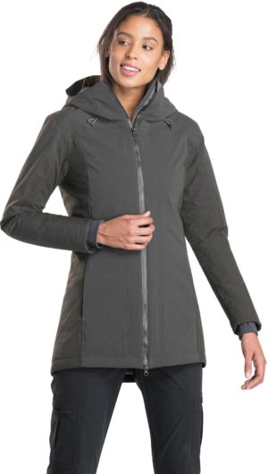 Women's Kopenhagen Insulated Trench Dark grey XL