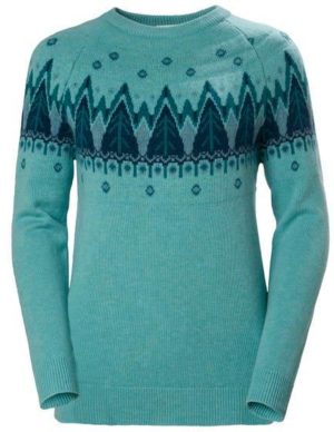 W Wool Knit Sweater Vaaleansininen XS