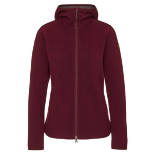 Fjällräven High Coast Wool Hoodie W - Dark Garnet - Naiset - S