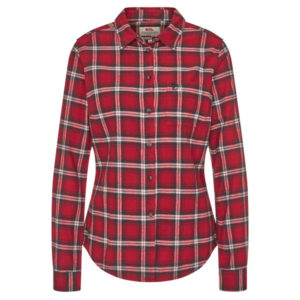 Fjällräven Övik Flannel Shirt W - Deep Red - Naiset - XL