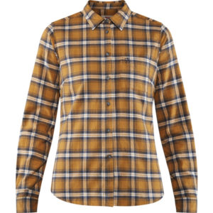 Fjällräven Övik Flannel Shirt W - Acorn - Naiset - XL