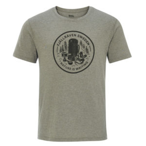 Fjällräven Fikapaus T-shirt M - Light Olive-melange - Miehet - XS