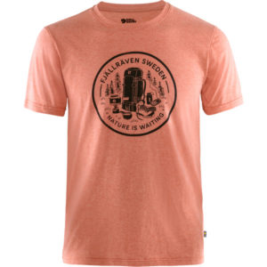 Fjällräven Fikapaus T-shirt M - Rowan Red-melange - Miehet - S