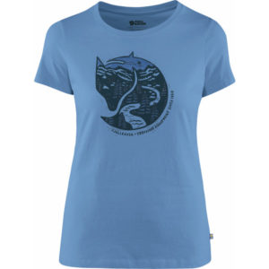 Fjällräven Arctic Fox Print T-shirt W - River Blue - Naiset - XS