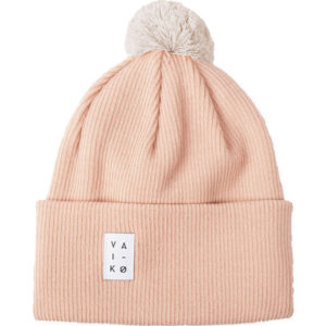 VAI-KO Ilo Beanie - Salmon Pink Beige Pom - Unisex - OneSize