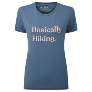 Tentree Women' S Basically Hiking Boyfriend T-shirt - Spruce Blue - Naiset - S