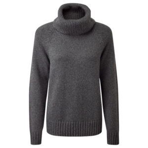 Tentree Women' S Highline Wool Turtleneck Sweater - Dark Grey Heather - Naiset - L