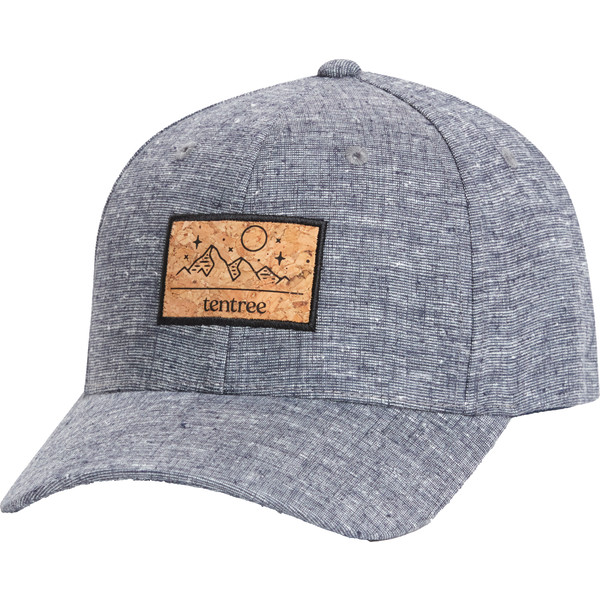Tentree Forest Cork Patch Hemp Elevation Hat - Dark Ocean Blue Heather - Unisex - OneSize