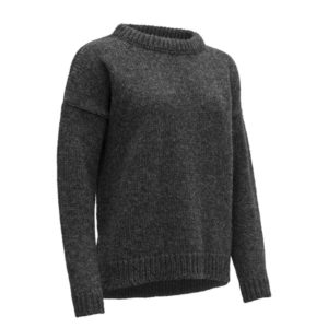 Devold Nansen Woman Split Seam Sweater - Anthracite - Naiset - M