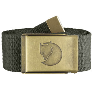 Fjällräven Canvas Brass Belt 4 Cm - Mountain Grey - Unisex - 1 Size