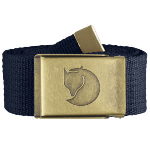 Fjällräven Canvas Brass Belt 4 Cm - Dark Navy - Unisex - 1 Size