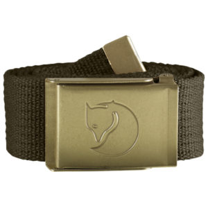 Fjällräven Canvas Brass Belt 4 Cm - Dark Olive - Unisex - OneSize