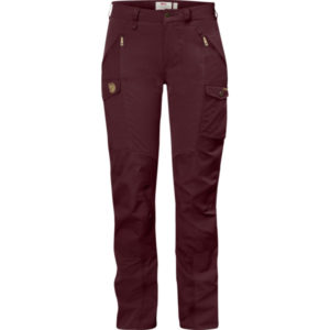 Fjällräven Nikka Trousers Curved W - Dark Garnet - Naiset - 34