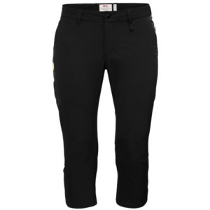 Fjällräven Abisko Capri Trousers W - Black - Naiset - 34