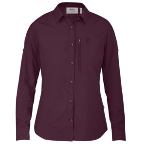 Fjällräven Abisko Hike Shirt Ls W - Plum - Naiset - S