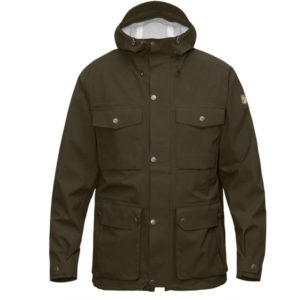 Fjällräven Övik Eco-shell Jacket - Dark Olive - Miehet - S