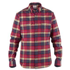 Fjällräven Singi Heavy Flannel Shirt M - Deep Red - Miehet - XL