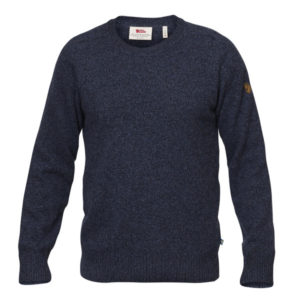 Fjällräven Övik Re Wool Sweater M - Dark Navy - Miehet - M