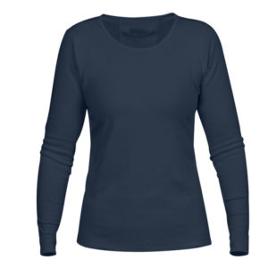 Fjällräven Övik Long Sleeve Top W - Navy - Naiset - XS