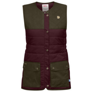 Fjällräven Sörmland Padded Vest W - Dark Garnet-dark Olive - Naiset - XS