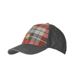 Fjällräven Övik Plaid Cap - Dark Grey - Unisex - L/XL