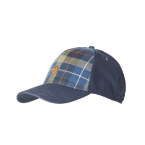 Fjällräven Övik Plaid Cap - Navy - Unisex - L/XL