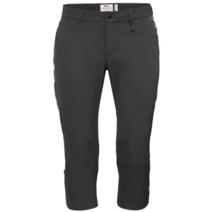 Fjällräven Abisko Capri Trousers W - Dark Grey - Naiset - 46