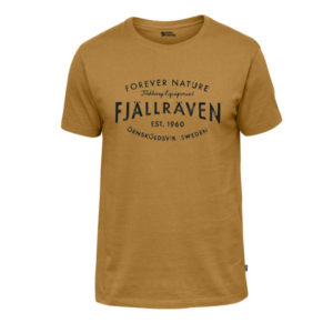 Fjällräven Fjällräven Est 1960 T-shirt M - Acorn - Miehet - L