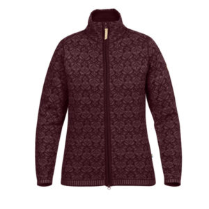 Fjällräven Snow Cardigan W - Dark Garnet - Naiset - S