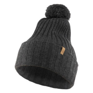 Fjällräven Byron Solid Pom Hat - Dark Grey - Unisex - OneSize