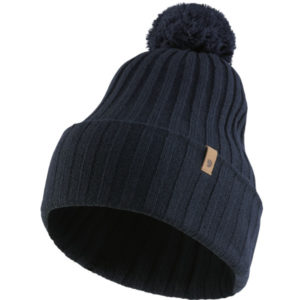 Fjällräven Byron Solid Pom Hat - Dark Navy - Unisex - OneSize