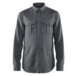 Fjällräven Övik Travel Shirt Ls M - Dusk - Miehet - L