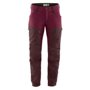 Fjällräven Keb Trousers W Reg - Dark Garnet-plum - Naiset - 34