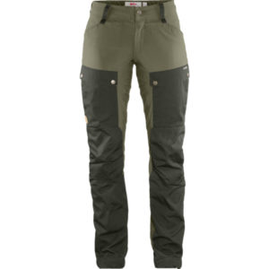 Fjällräven Keb Trousers Curved W Short - Deep Forest-laurel Green - Naiset - 34