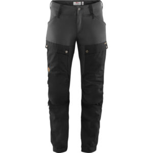 Fjällräven Keb Trousers W Short - Black-stone Grey - Naiset - 42