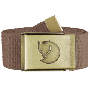 Fjällräven Canvas Brass Belt 4 Cm - Dark Sand - Unisex - 1 Size