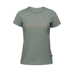 Fjällräven Fjällräven Est 1960 T-shirt W - Sage Green - Naiset - XS