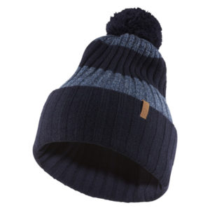 Fjällräven Byron Striped Pom Hat - Dark Navy-uncle Blue - Unisex - OneSize